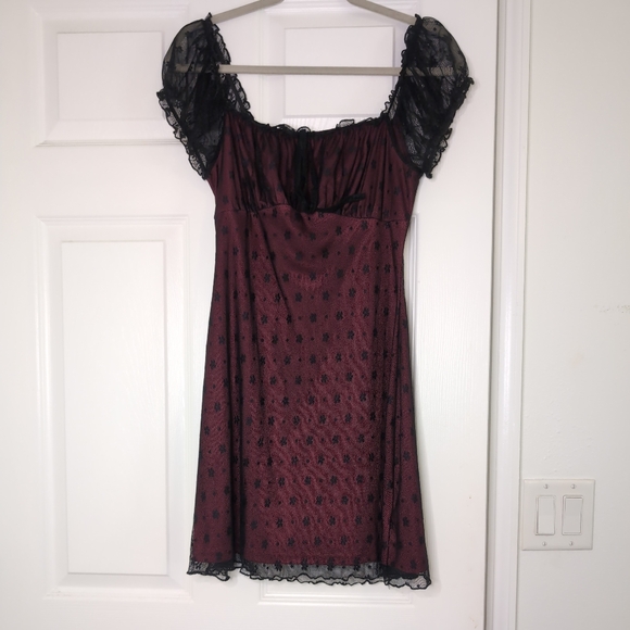 Red Mini Dress - Picture 3 of 8